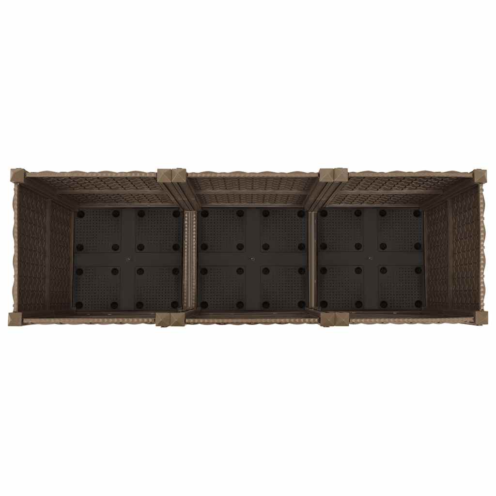 vidaXL Raised Bed 120x40x38 cm Polypropylene