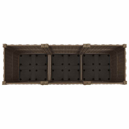 vidaXL Raised Bed 120x40x38 cm Polypropylene
