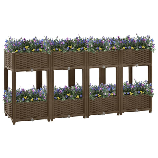 vidaXL Raised Bed 160x40x71 cm Polypropylene