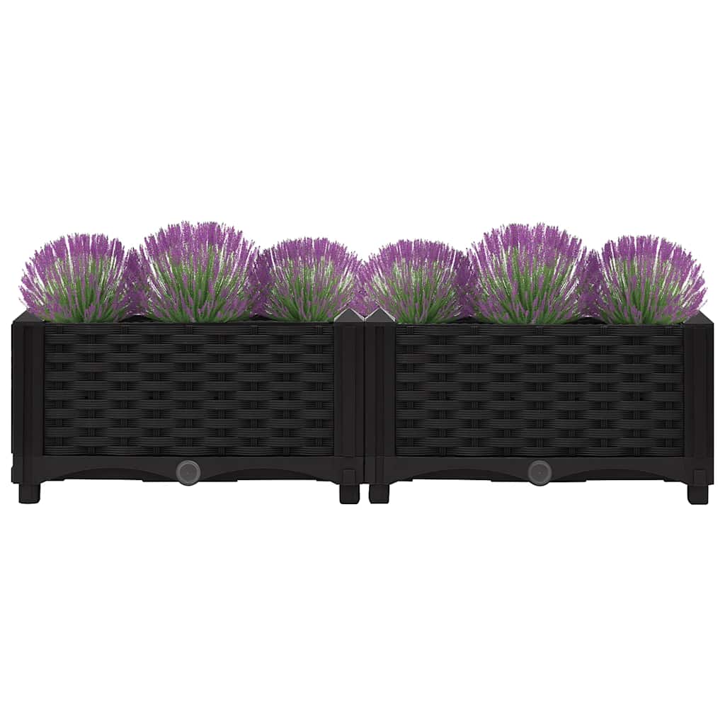 vidaXL Raised Bed 80x40x23 cm Polypropylene