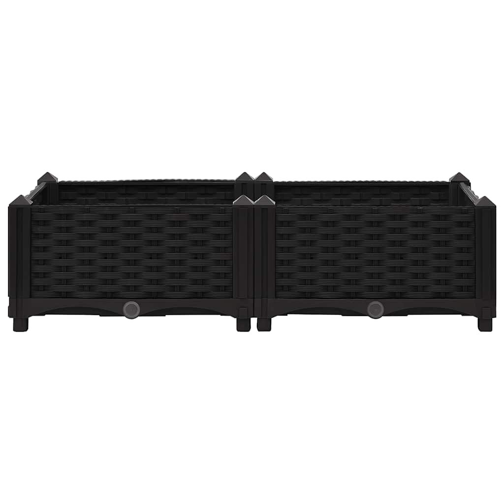 vidaXL Raised Bed 80x40x23 cm Polypropylene