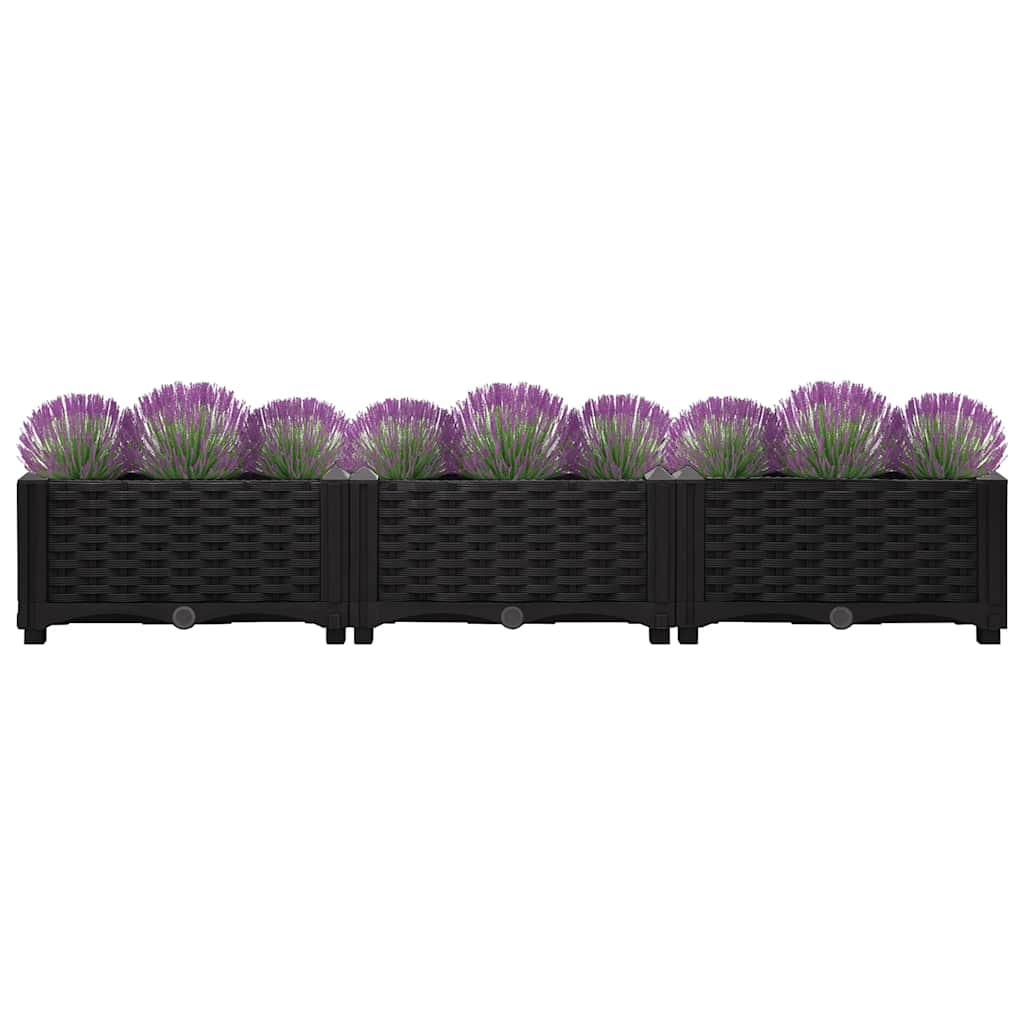 vidaXL Raised Bed 120x40x23 cm Polypropylene