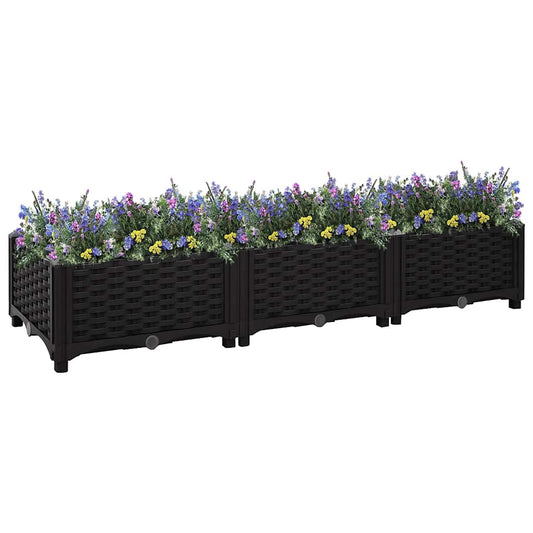vidaXL Raised Bed 120x40x23 cm Polypropylene