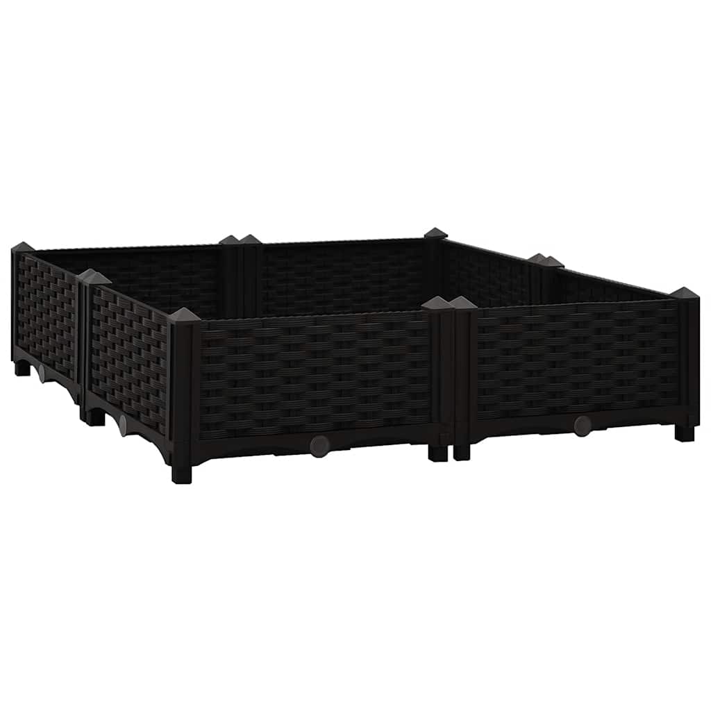 vidaXL Raised Bed 80x80x23 cm Polypropylene