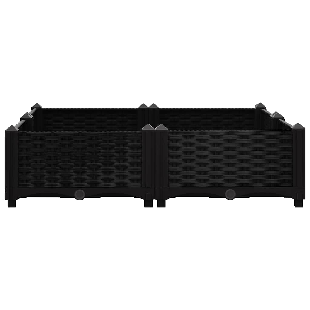 vidaXL Raised Bed 80x80x23 cm Polypropylene