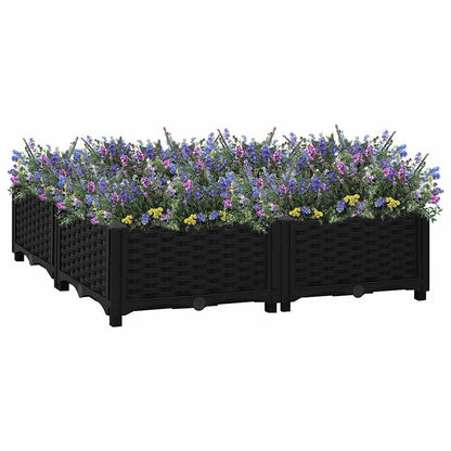 vidaXL Raised Bed 80x80x23 cm Polypropylene