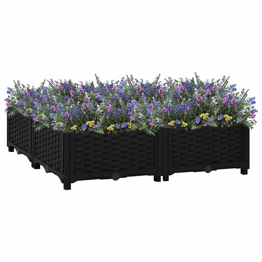 vidaXL Raised Bed 80x80x23 cm Polypropylene
