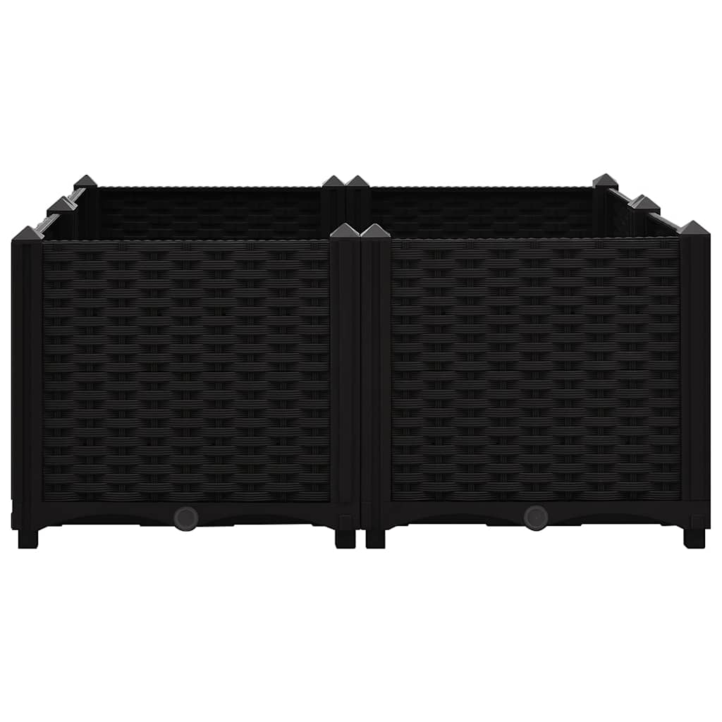 vidaXL Raised Bed 80x80x38 cm Polypropylene