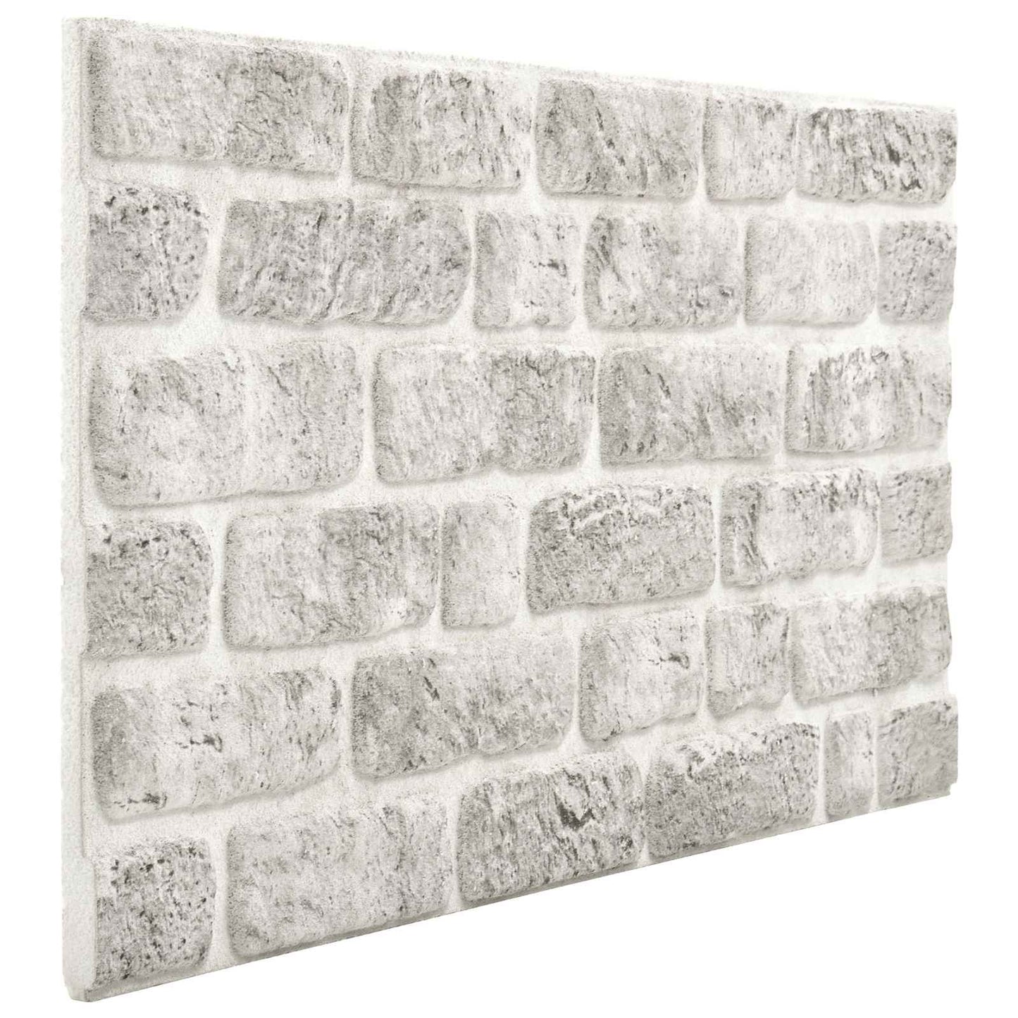 vidaXL Wall Panels 10 pcs Light Grey 100 x 50 cm EPS Foam