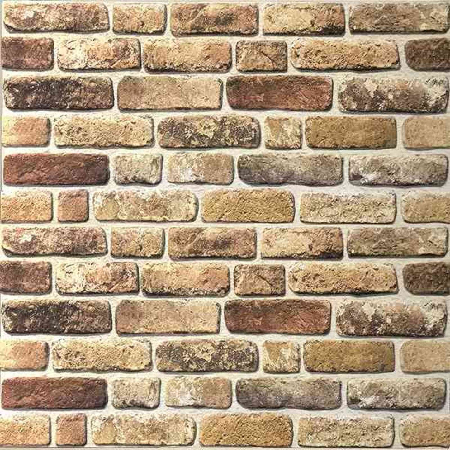 vidaXL Wall Panels 10 pcs Dark Sand 100 x 50 cm EPS Foam