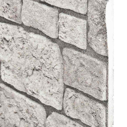 vidaXL Wall Panels 10 pcs Grey 100 x 50 cm EPS Foam
