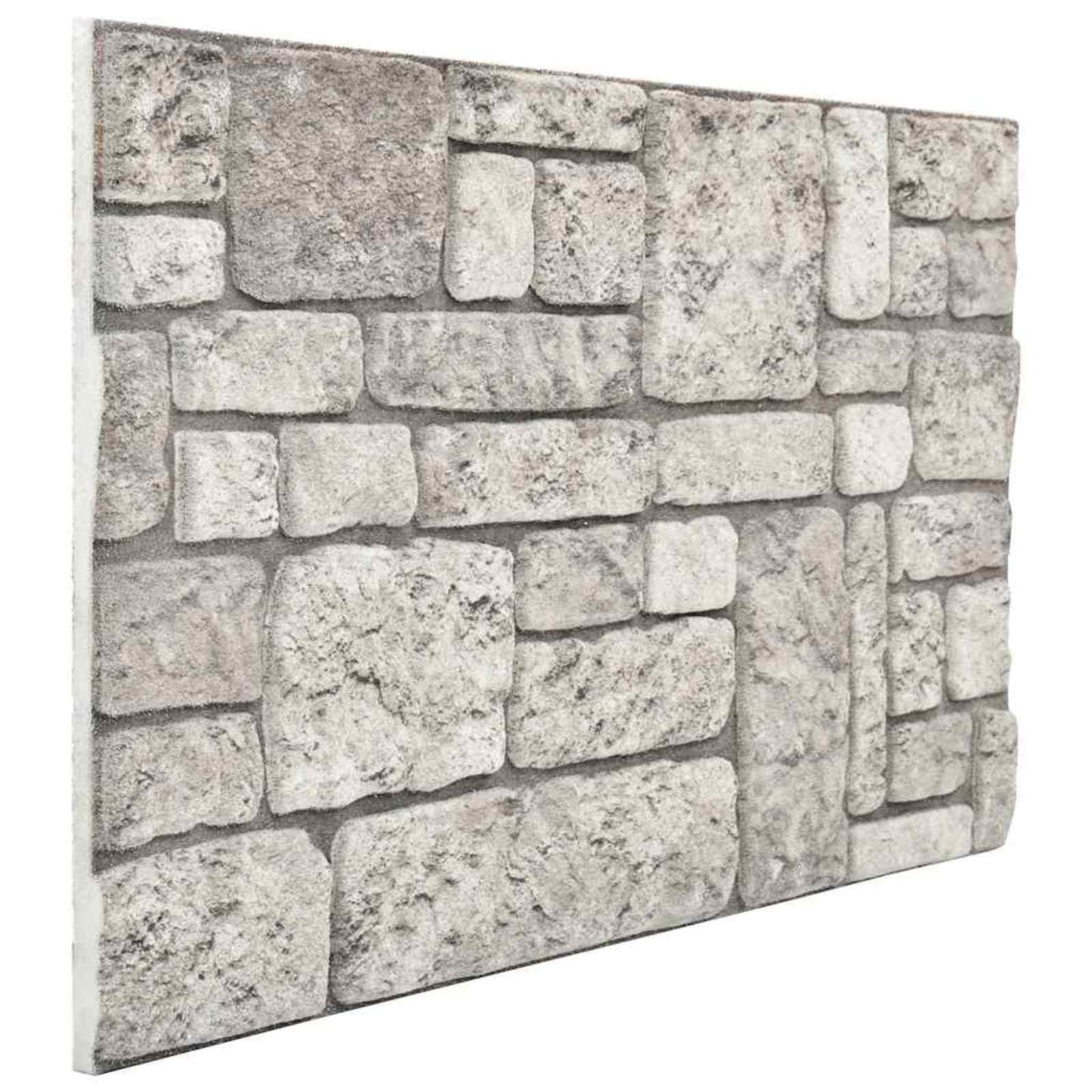 vidaXL Wall Panels 10 pcs Grey 100 x 50 cm EPS Foam
