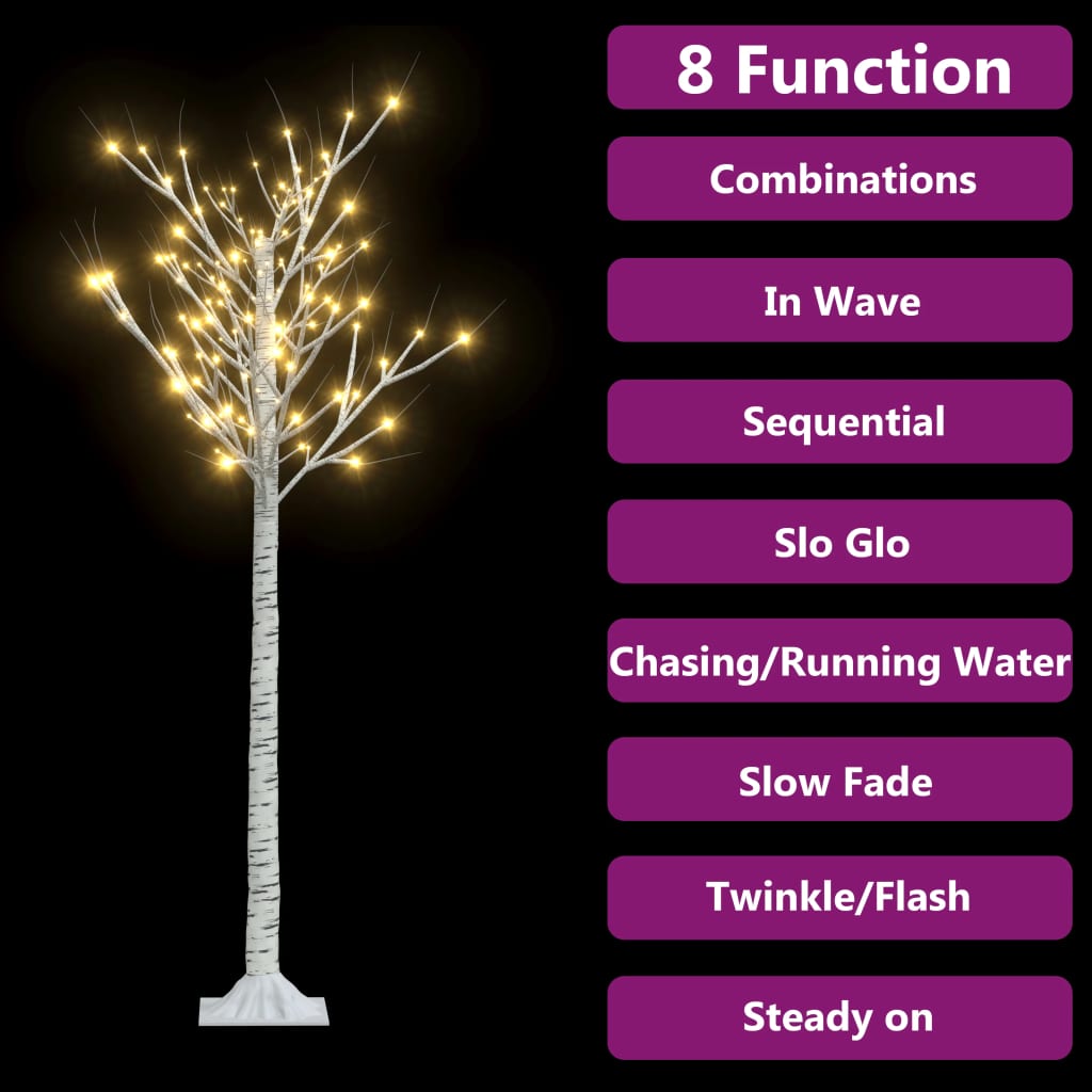 vidaXL Christmas Tree 156 LEDs 1.5 m Warm White Willow Indoor Outdoor
