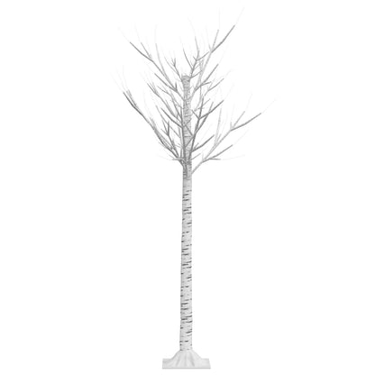 vidaXL Christmas Tree 156 LEDs 1.5 m Warm White Willow Indoor Outdoor