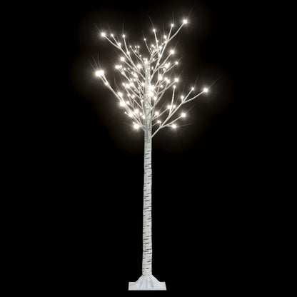 vidaXL Christmas Tree 156 LEDs 1.5 m Cold White Willow Indoor Outdoor