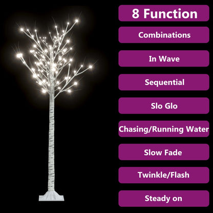 vidaXL Christmas Tree 156 LEDs 1.5 m Cold White Willow Indoor Outdoor
