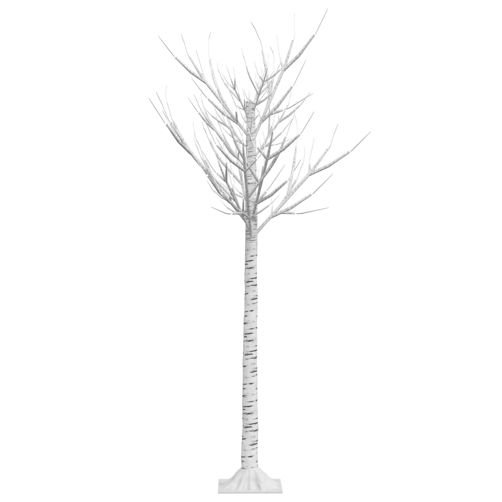 vidaXL Christmas Tree 156 LEDs 1.5 m Cold White Willow Indoor Outdoor