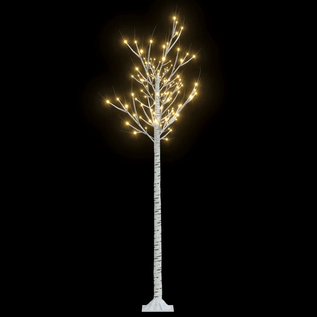 vidaXL Christmas Tree 200 LEDs 1.8 m Warm White Willow Indoor Outdoor