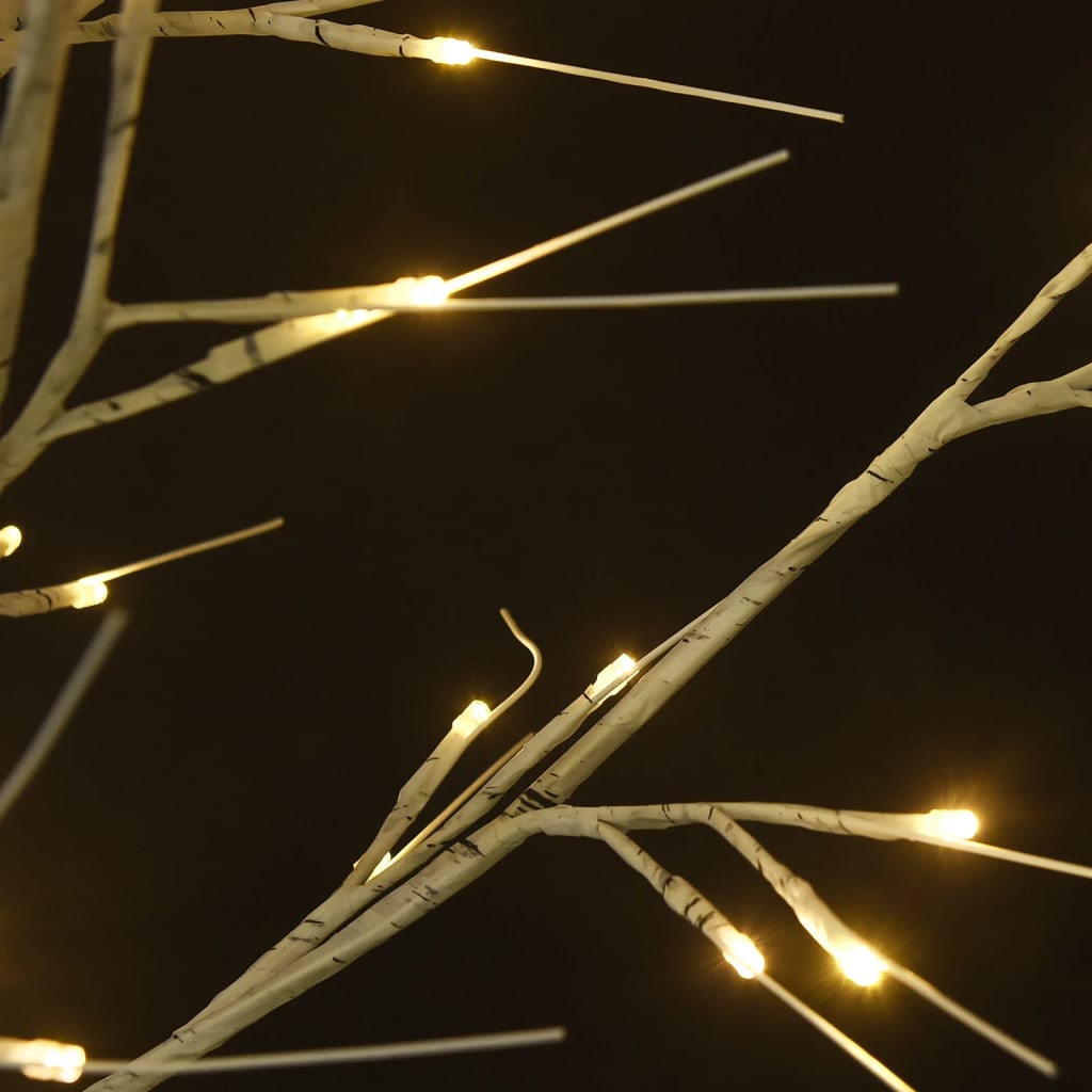 vidaXL Christmas Tree 200 LEDs 1.8 m Warm White Willow Indoor Outdoor