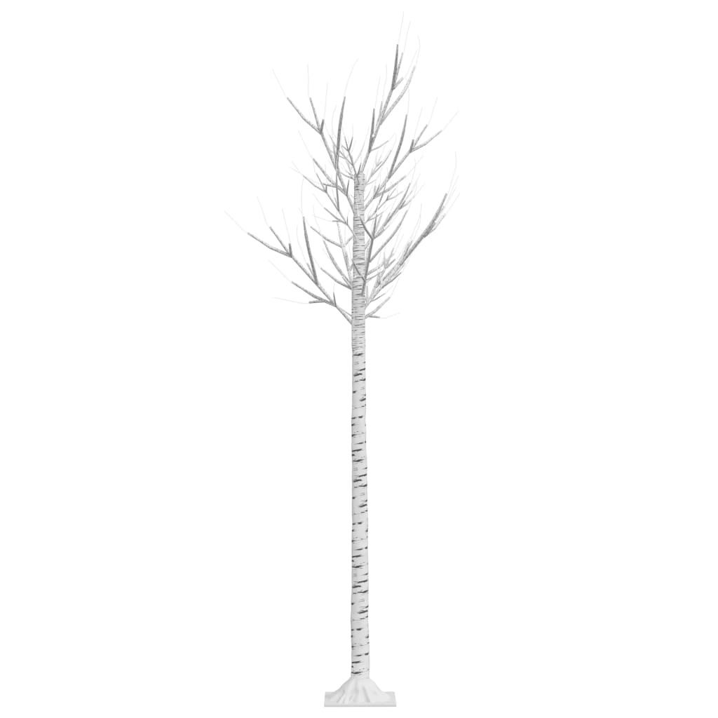 vidaXL Christmas Tree 200 LEDs 1.8 m Cold White Willow Indoor Outdoor