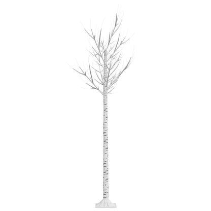 vidaXL Christmas Tree 200 LEDs 1.8 m Cold White Willow Indoor Outdoor