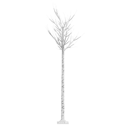 vidaXL Christmas Tree 220 LEDs 2.2 m Warm White Willow Indoor Outdoor