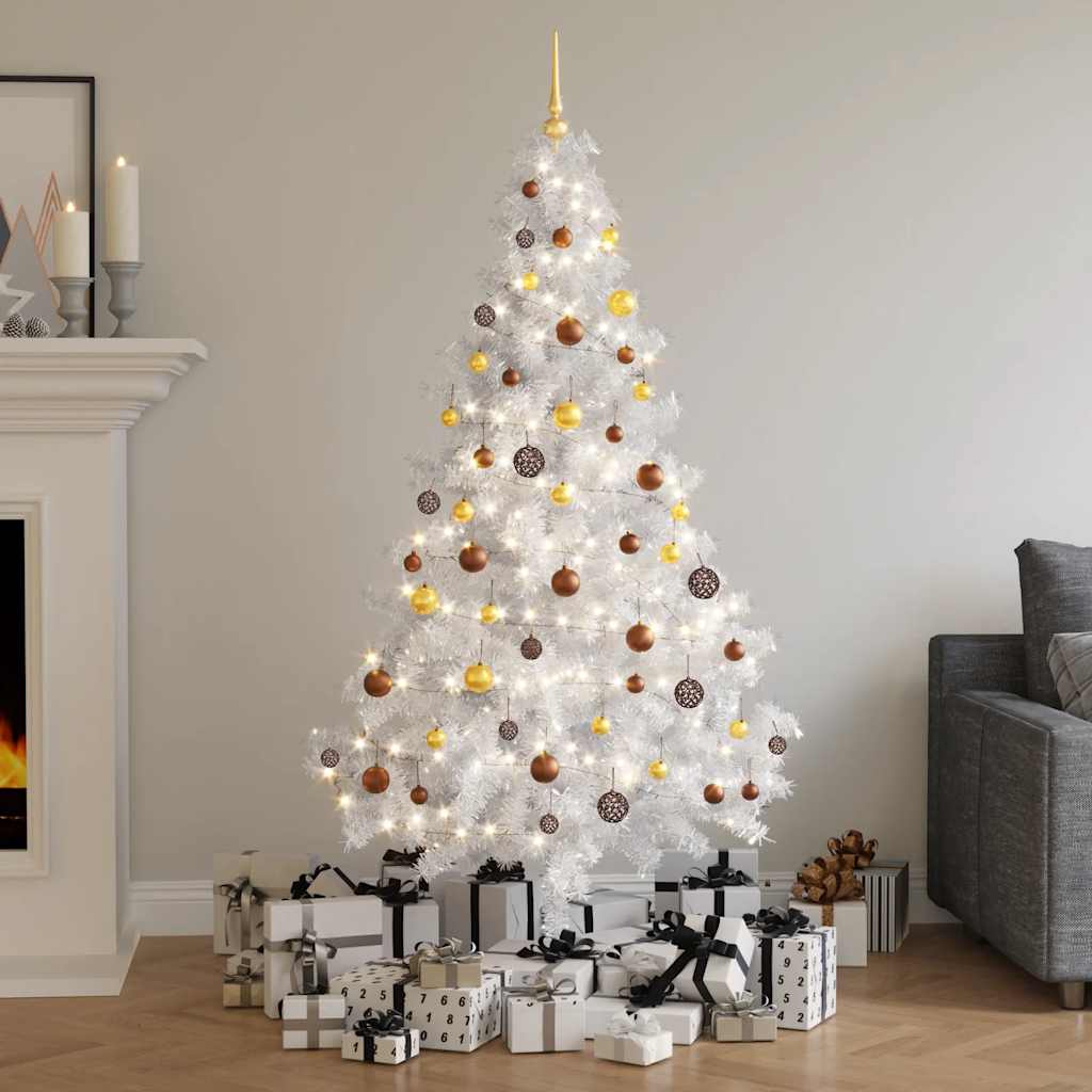vidaXL Christmas Tree | White | PVC | Medium | Christmas Tree | Cone-shaped