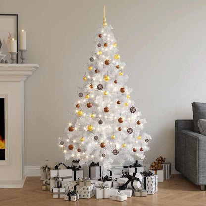 vidaXL Christmas Tree | White | PVC | Medium | Christmas Tree | Cone-shaped