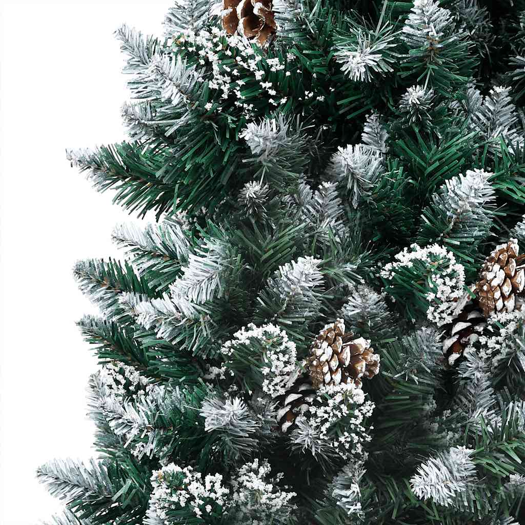 vidaXL Artificial Christmas Tree with LEDs&Ball Set&Pinecones 240 cm