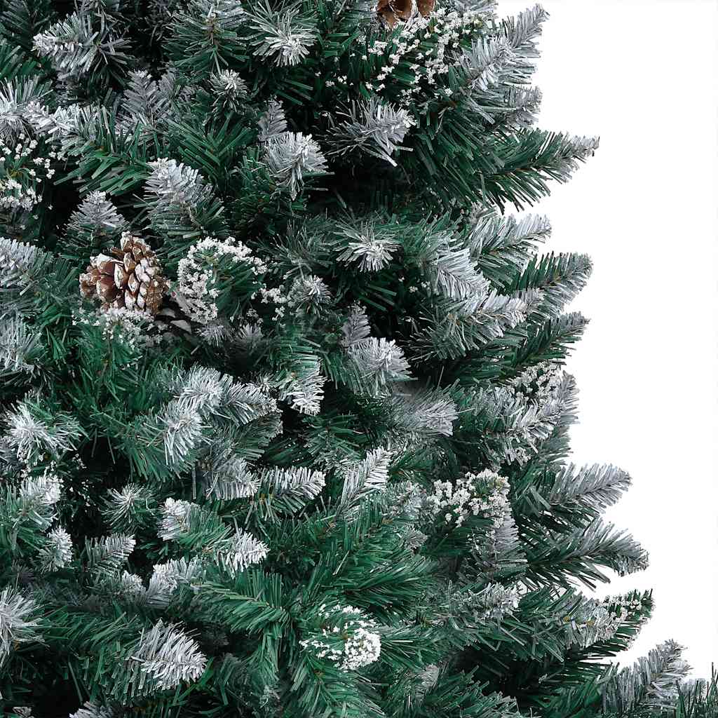 vidaXL Artificial Christmas Tree with LEDs&Ball Set&Pinecones 240 cm