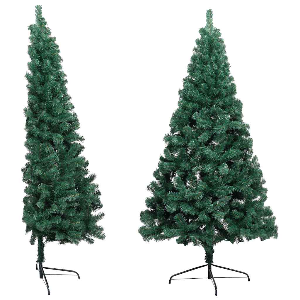 vidaXL Artificial Half Pre-lit Christmas Tree Ball Set Green 240 cm