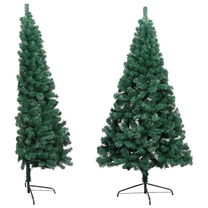 vidaXL Artificial Half Pre-lit Christmas Tree Ball Set Green 240 cm