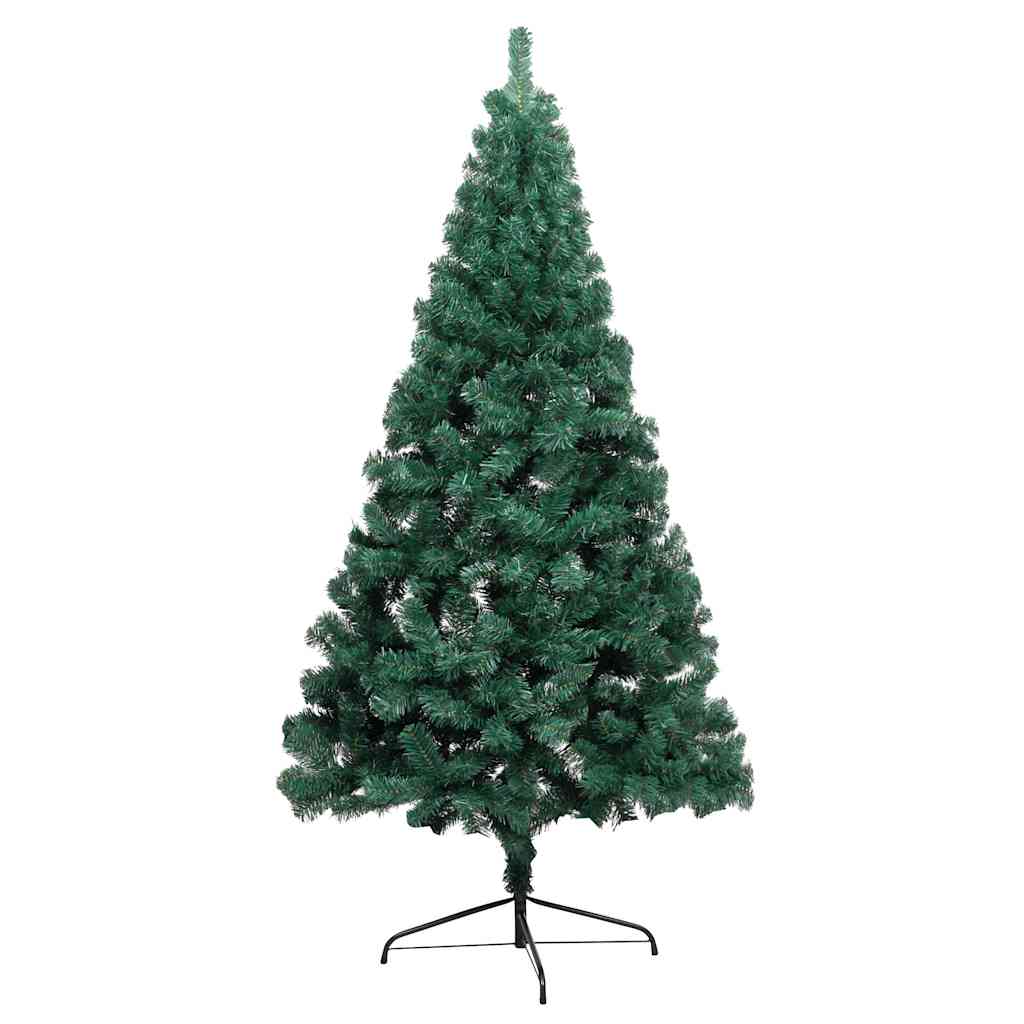 vidaXL Artificial Half Pre-lit Christmas Tree Ball Set Green 240 cm