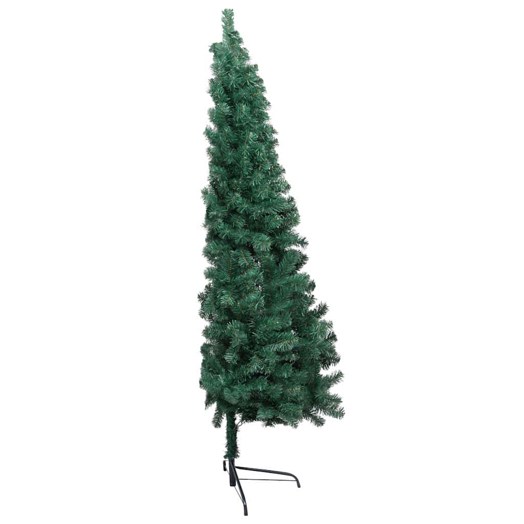 vidaXL Artificial Half Pre-lit Christmas Tree Ball Set Green 240 cm