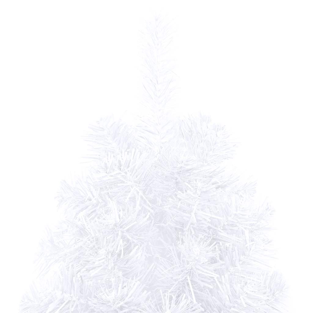 vidaXL Artificial Half Pre-lit Christmas Tree with Ball Set White 150 cm