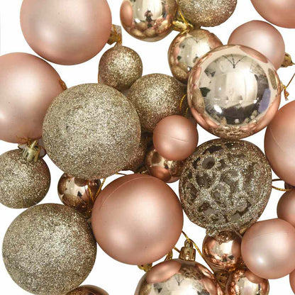vidaXL Artificial Half Pre-lit Christmas Tree with Ball Set White 180 cm