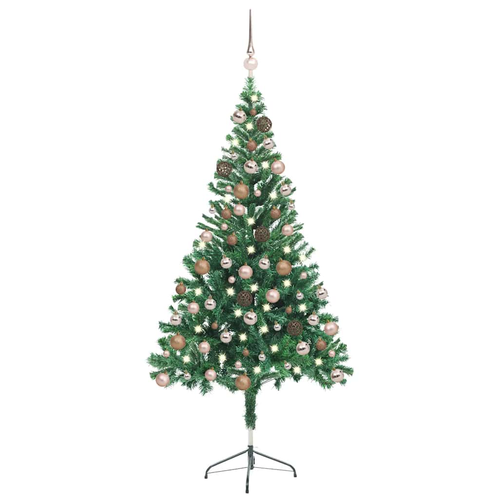 vidaXL Artificial Pre-lit Christmas Tree with Ball Set 150cm 380 Branches
