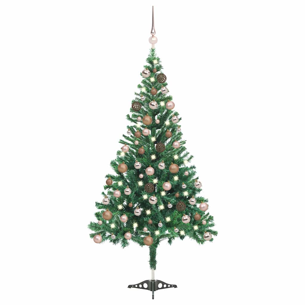 vidaXL Artificial Pre-lit Christmas Tree Ball Set 180 cm 564 Branches