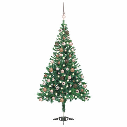 vidaXL Artificial Pre-lit Christmas Tree Ball Set 180 cm 564 Branches