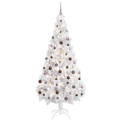 vidaXL Artificial Pre-lit Christmas Tree with Ball Set 180cm 620 Branches