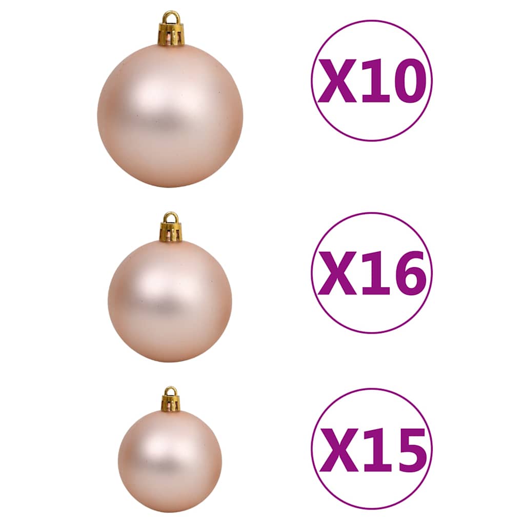 vidaXL Artificial Pre-lit Christmas Tree with Ball Set 180cm 620 Branches