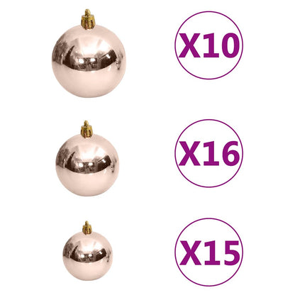 vidaXL Artificial Pre-lit Christmas Tree with Ball Set 180cm 620 Branches