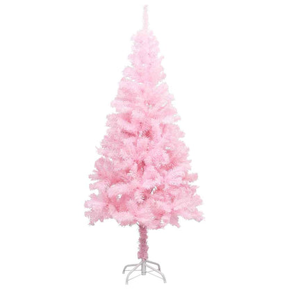 vidaXL Artificial Pre-lit Christmas Tree with Ball Set Pink 120 cm PVC