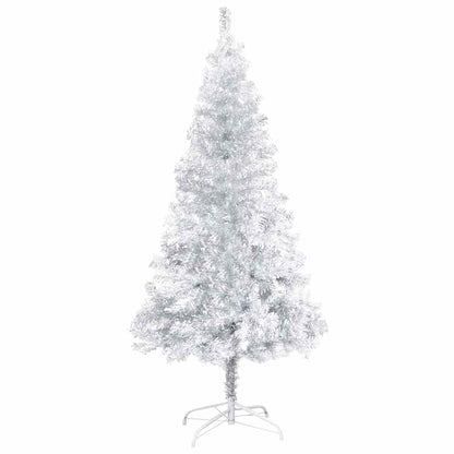 vidaXL Artificial Pre-lit Christmas Tree with Ball Set Silver 120 cm