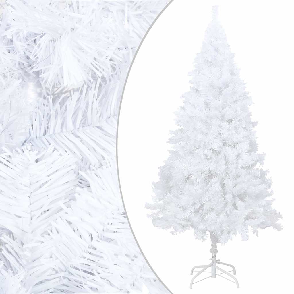 vidaXL Artificial Pre-lit Christmas Tree with Ball Set White 240 cm