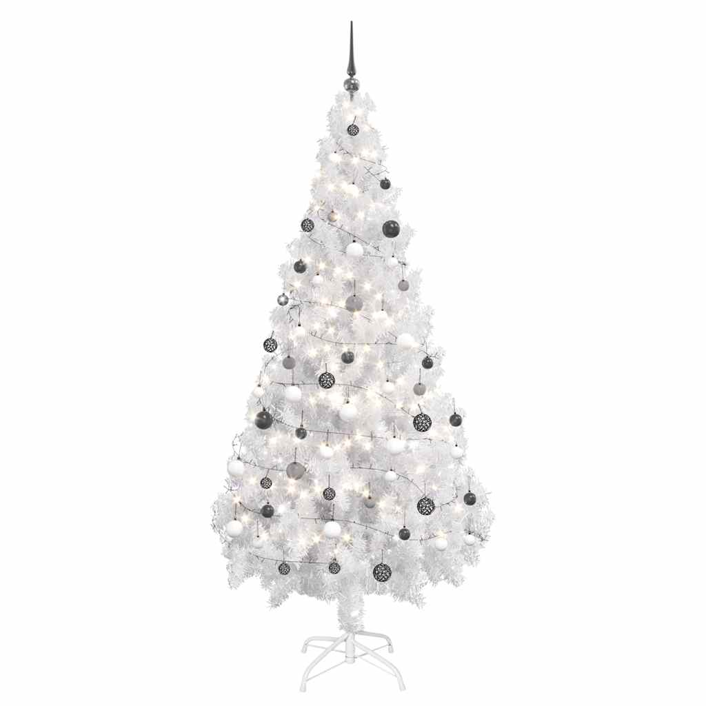 vidaXL Artificial Pre-lit Christmas Tree with Ball Set 180cm 620 Branches
