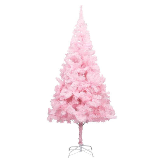 vidaXL Artificial Christmas Tree | Pink | PVC | Medium | Faux Tree | Cone-shaped