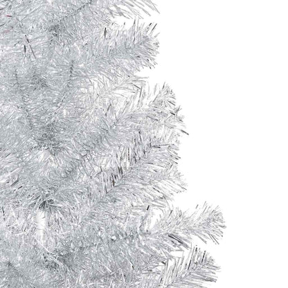 vidaXL Artificial Pre-lit Christmas Tree with Ball Set Silver 180 cm PET