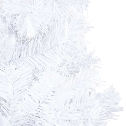 vidaXL Artificial Pre-lit Christmas Tree with Ball Set White 240 cm