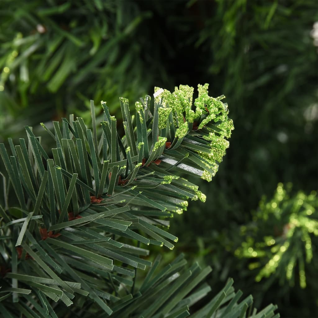 vidaXL Artificial Pre-lit Christmas Tree with Pine Cones Green 180 cm